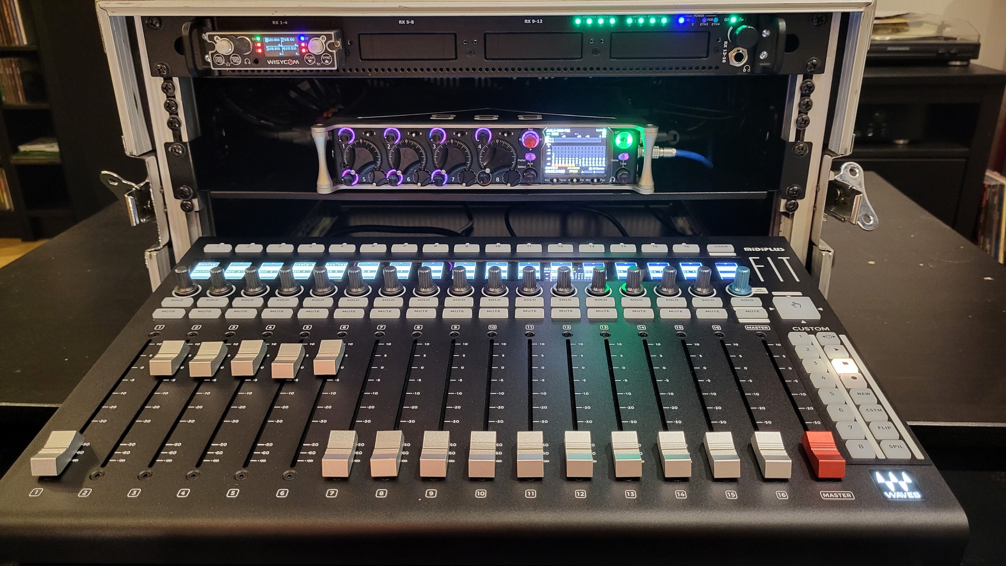 Rack-mounted sound kit